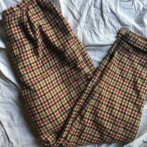 Vintage plaid trousers